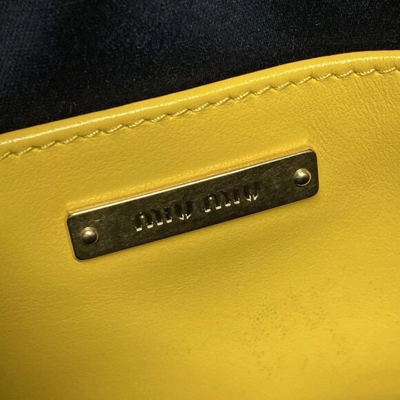 miumiu - Dark yellow Leather Shoulder Bag 729-080825 - Picture 11 of 14